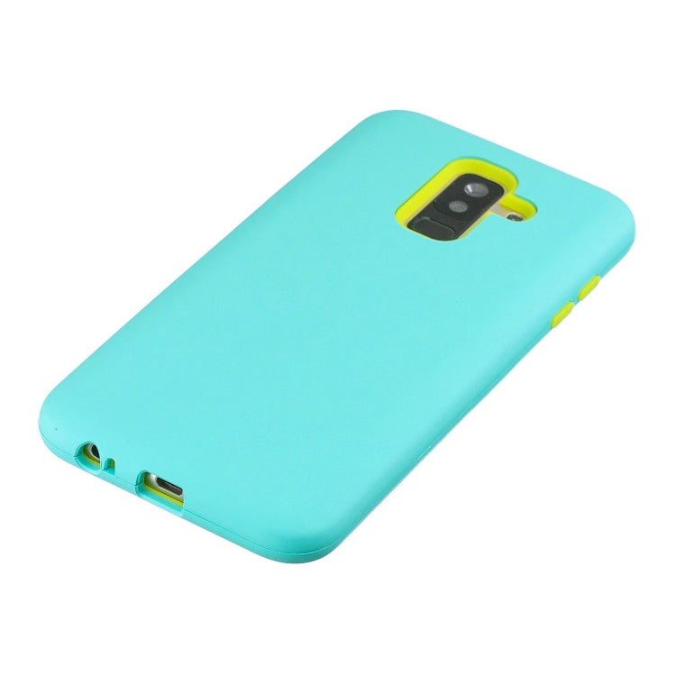 For Galaxy A6+ 3 in 1 Shockproof PC + Silicon Case