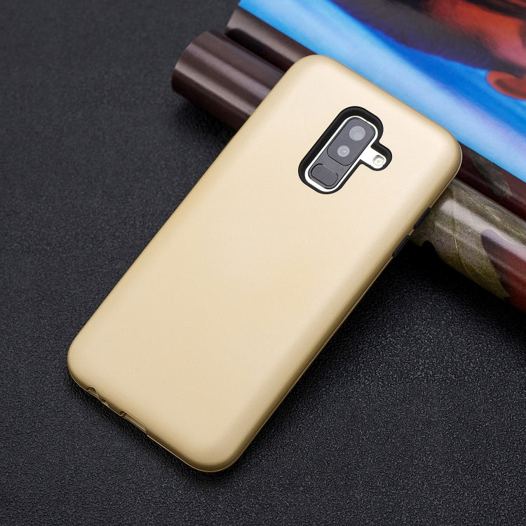For Galaxy A6+ 3 in 1 Shockproof PC + Silicon Case