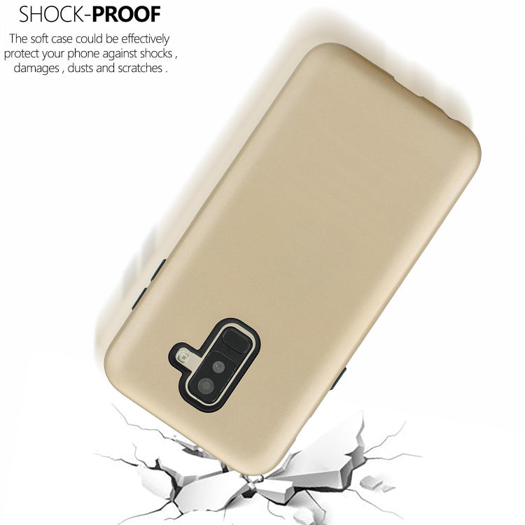 For Galaxy A6+ 3 in 1 Shockproof PC + Silicon Case