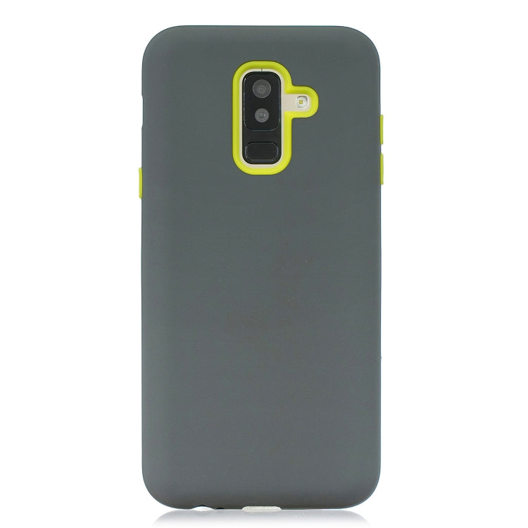 For Galaxy A6+ 3 in 1 Shockproof PC + Silicon Case