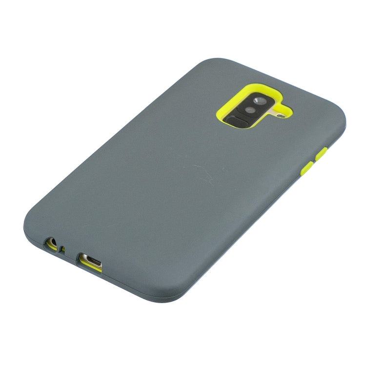 For Galaxy A6+ 3 in 1 Shockproof PC + Silicon Case