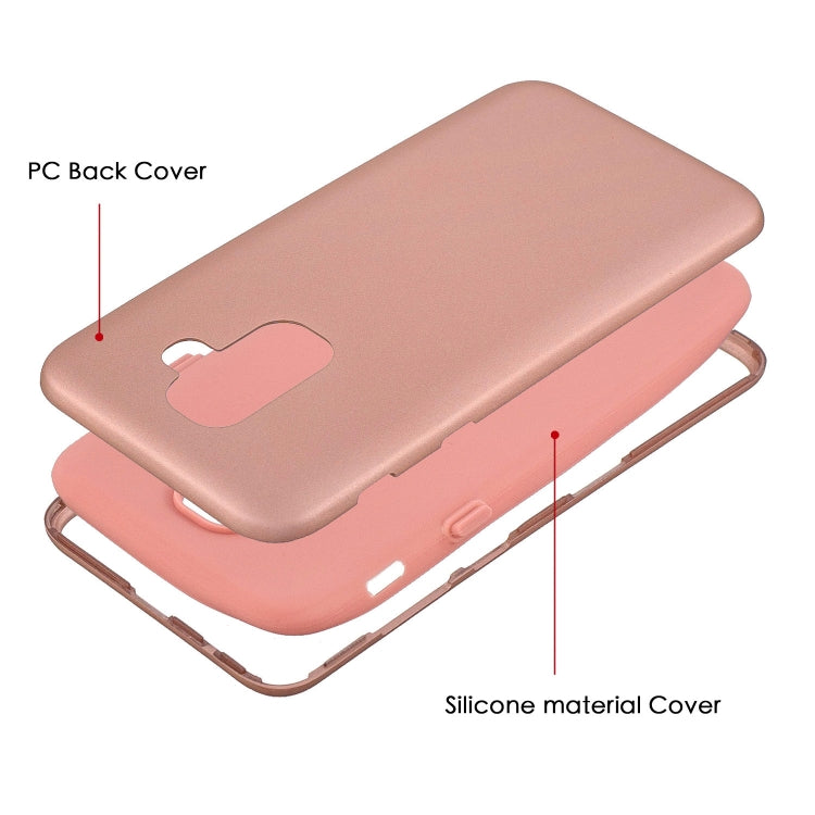 For Galaxy A6+ 3 in 1 Shockproof PC + Silicon Case