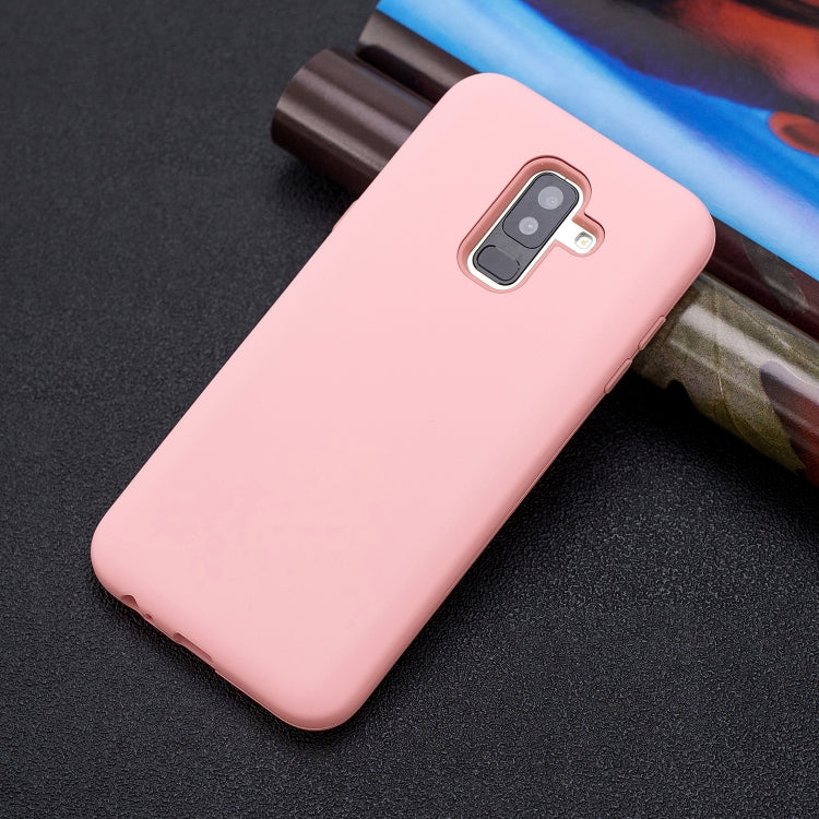 For Galaxy A6+ 3 in 1 Shockproof PC + Silicon Case