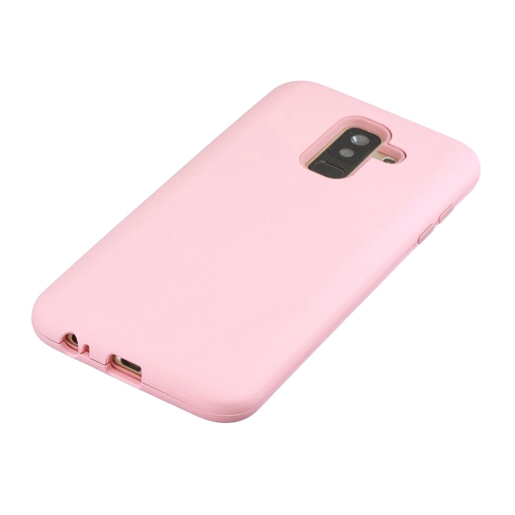 For Galaxy A6+ 3 in 1 Shockproof PC + Silicon Case