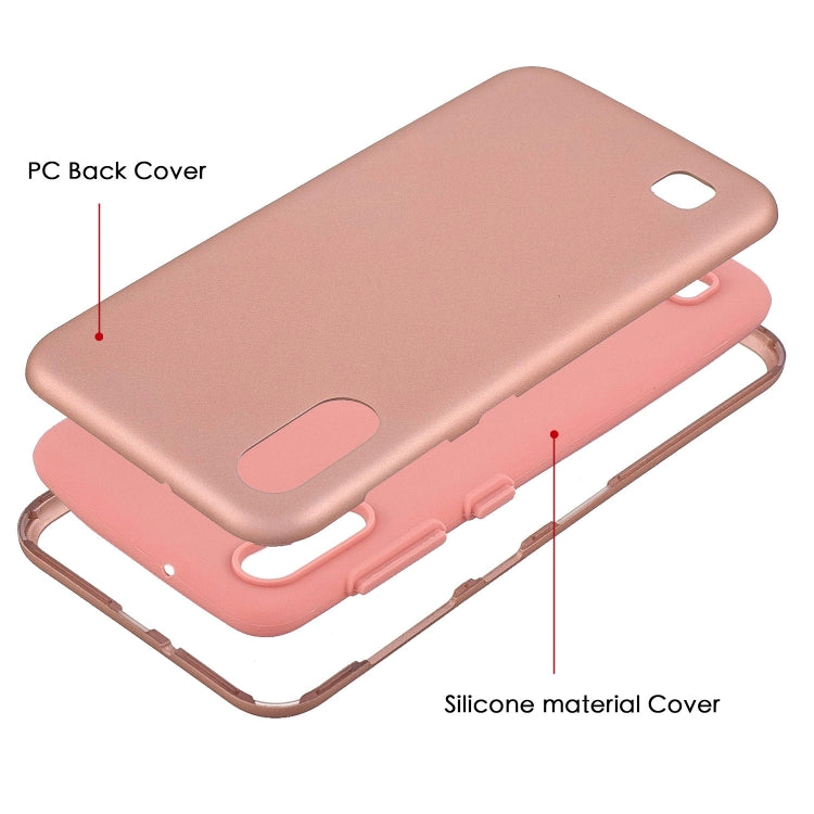 For Galaxy A10 3 in 1 Shockproof PC + Silicon Case