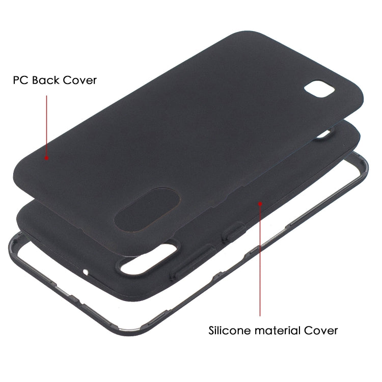 For Galaxy A10 3 in 1 Shockproof PC + Silicon Case