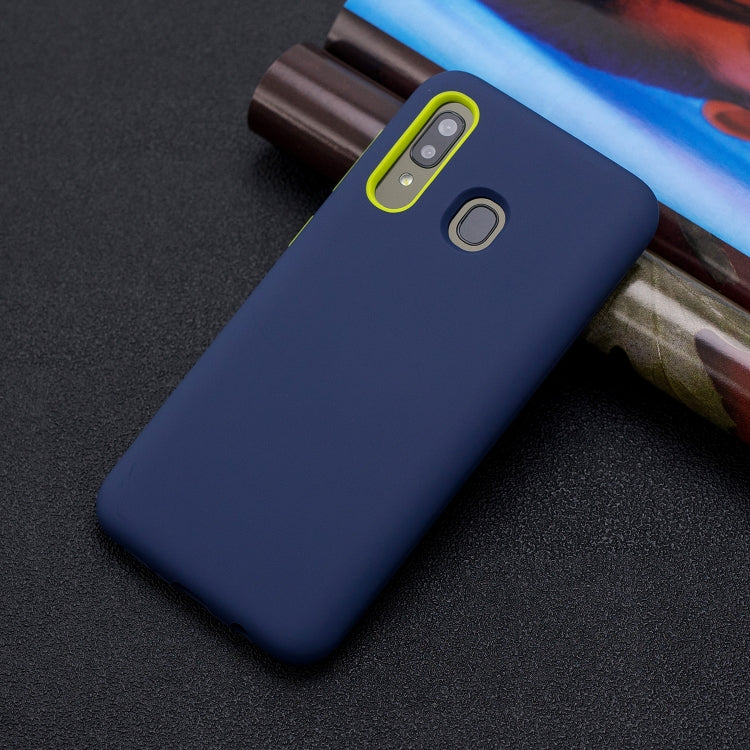 For Galaxy A30 3 in 1 Shockproof PC + Silicon Case