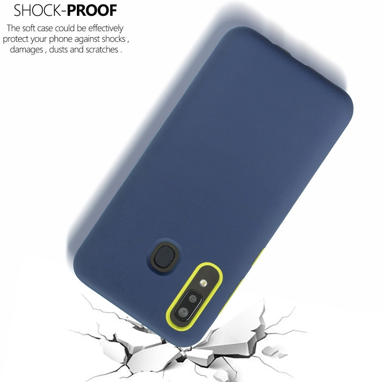 For Galaxy A30 3 in 1 Shockproof PC + Silicon Case