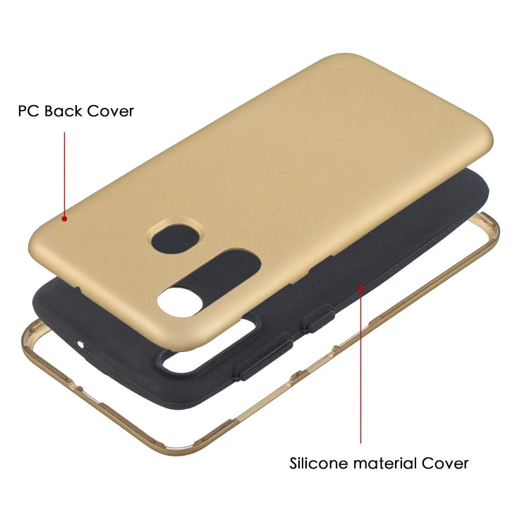 For Galaxy A30 3 in 1 Shockproof PC + Silicon Case