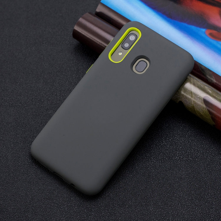 For Galaxy A30 3 in 1 Shockproof PC + Silicon Case