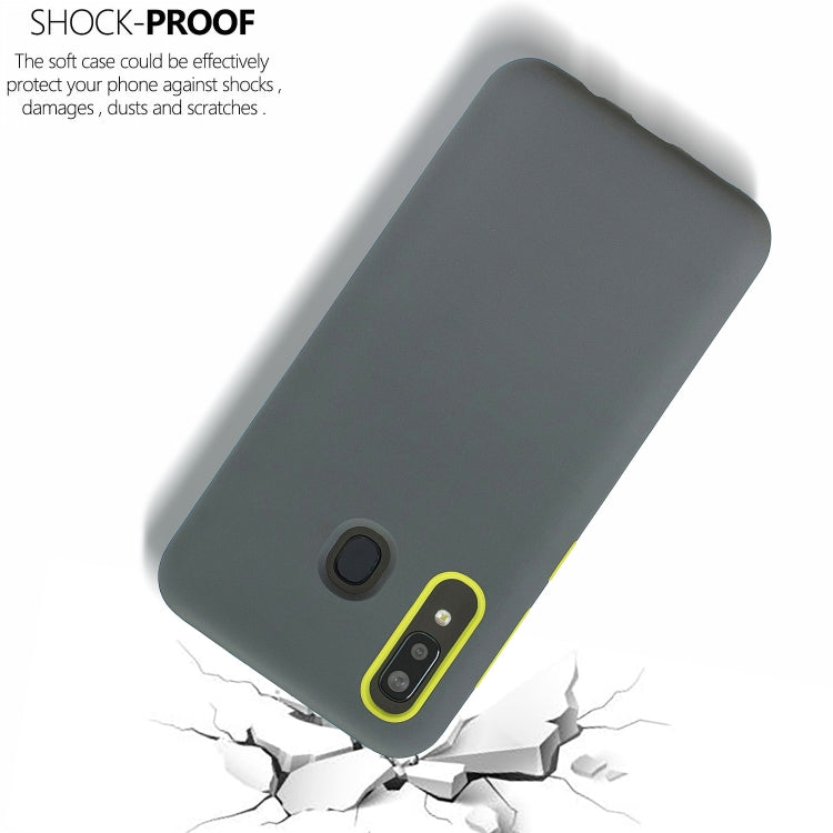 For Galaxy A30 3 in 1 Shockproof PC + Silicon Case