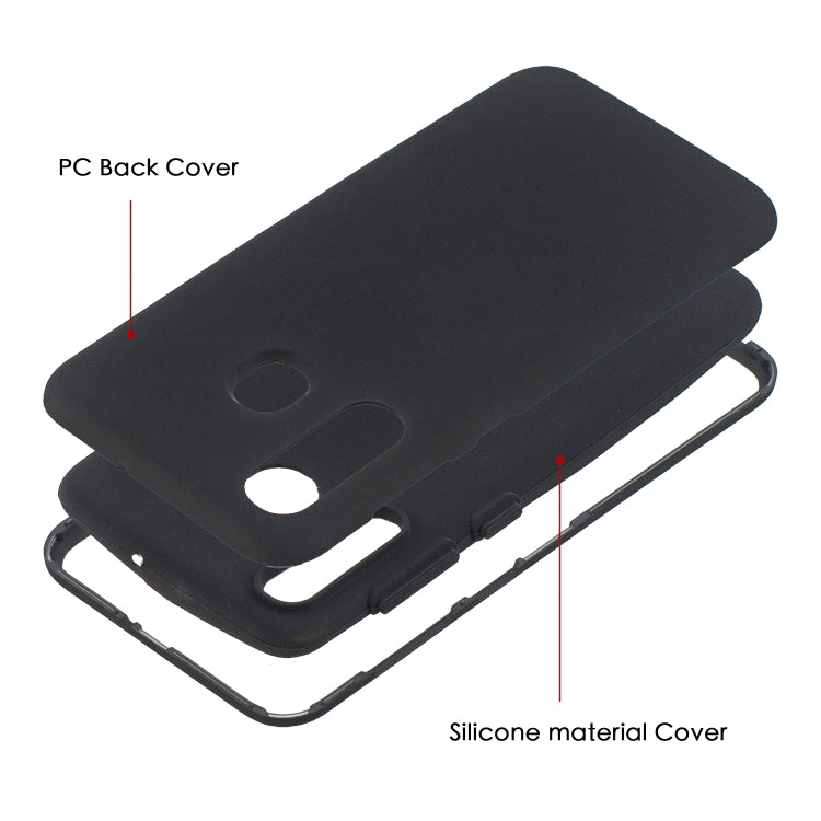 For Galaxy A30 3 in 1 Shockproof PC + Silicon Case