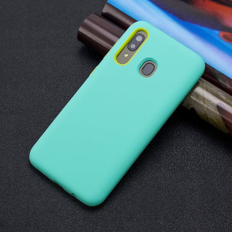 For Galaxy A40 3 in 1 Shockproof PC + Silicon Case
