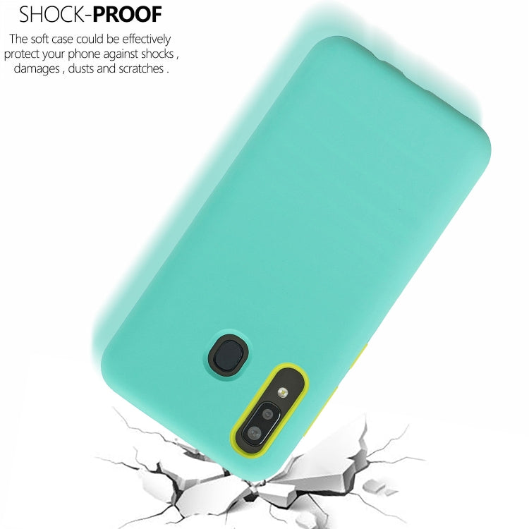 For Galaxy A40 3 in 1 Shockproof PC + Silicon Case