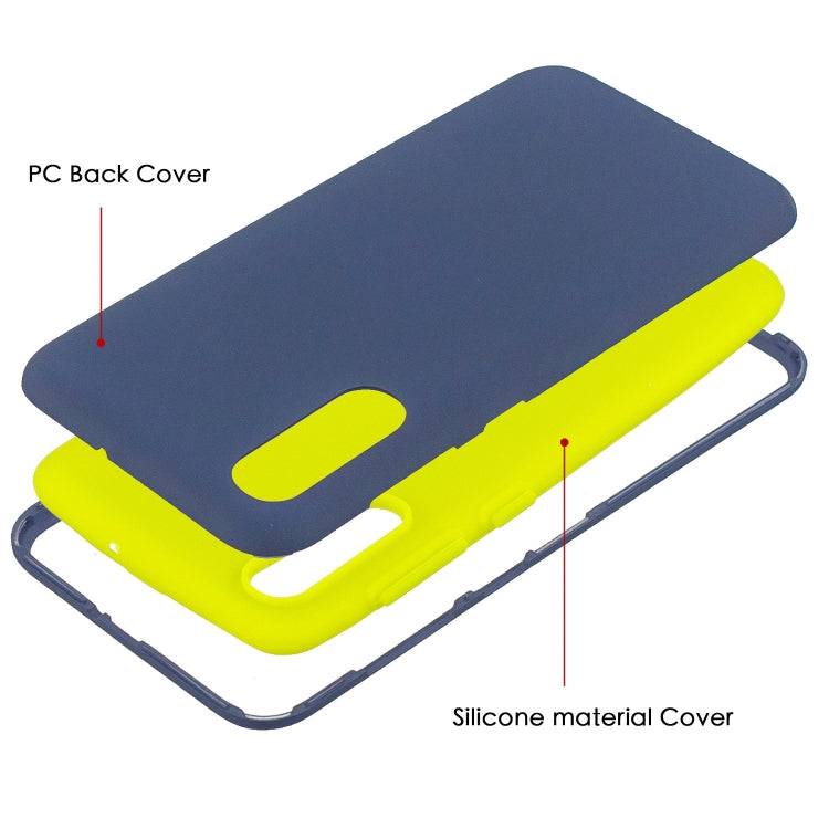 For Galaxy A70 3 in 1 Shockproof PC + Silicon Case
