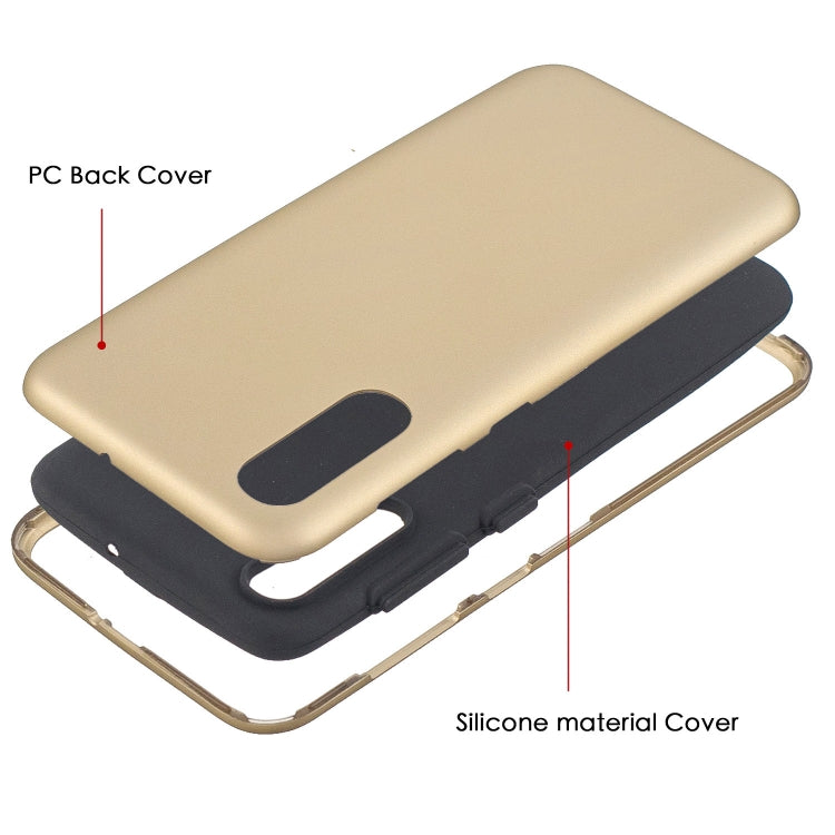 For Galaxy A70 3 in 1 Shockproof PC + Silicon Case