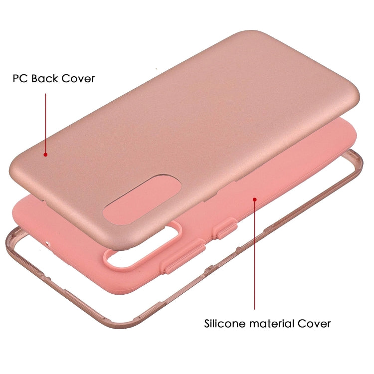 For Galaxy A70 3 in 1 Shockproof PC + Silicon Case