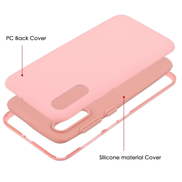 For Galaxy A70 3 in 1 Shockproof PC + Silicon Case