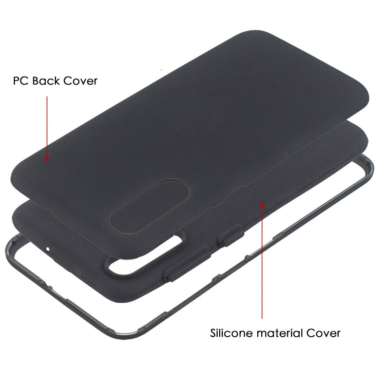 For Galaxy A70 3 in 1 Shockproof PC + Silicon Case