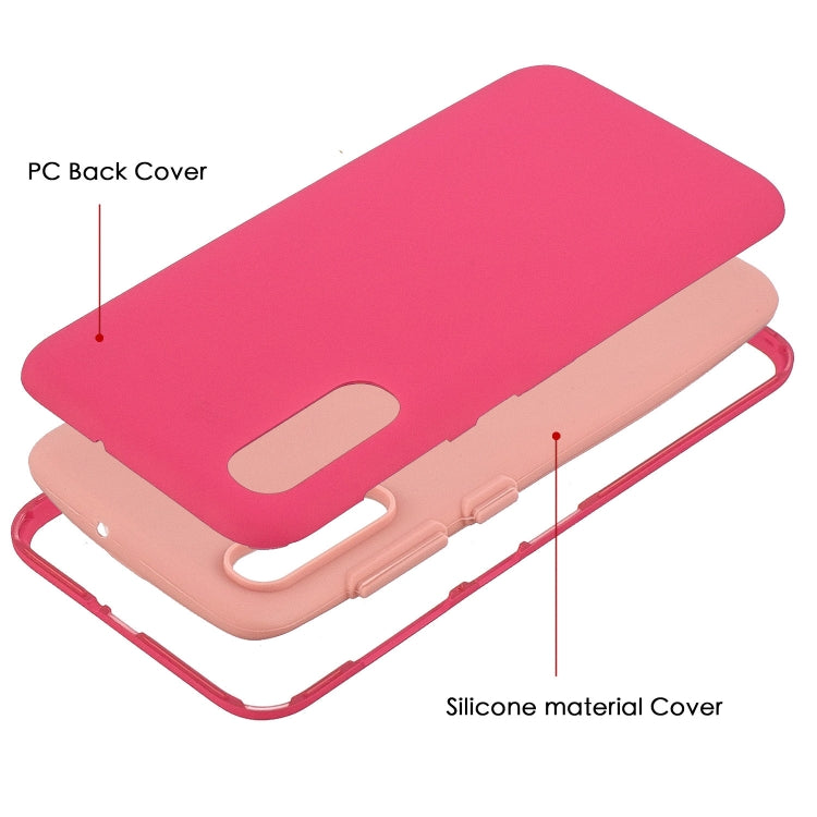 For Galaxy A70 3 in 1 Shockproof PC + Silicon Case