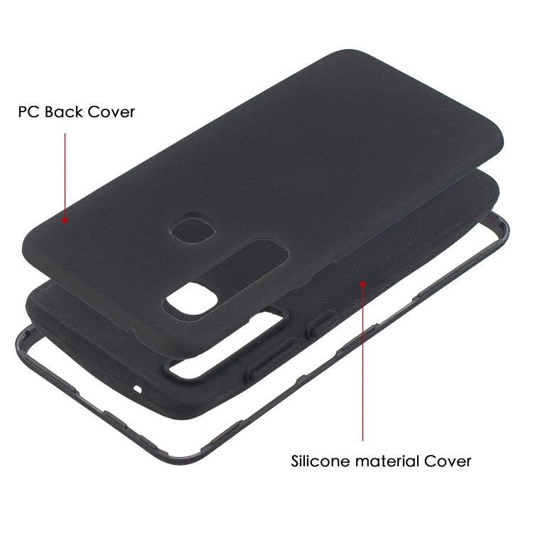 For Galaxy A9 (2018) 3 in 1 Shockproof PC + Silicon Case