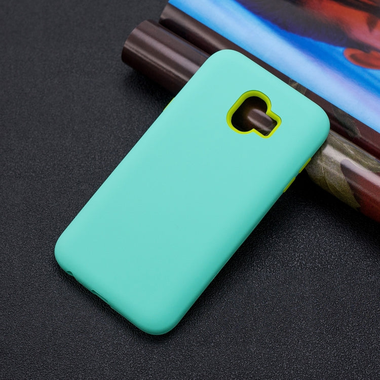 For Galaxy J4 (2018) 3 in 1 Shockproof PC + Silicon Case
