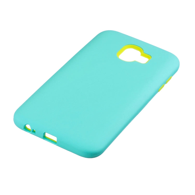 For Galaxy J4 (2018) 3 in 1 Shockproof PC + Silicon Case
