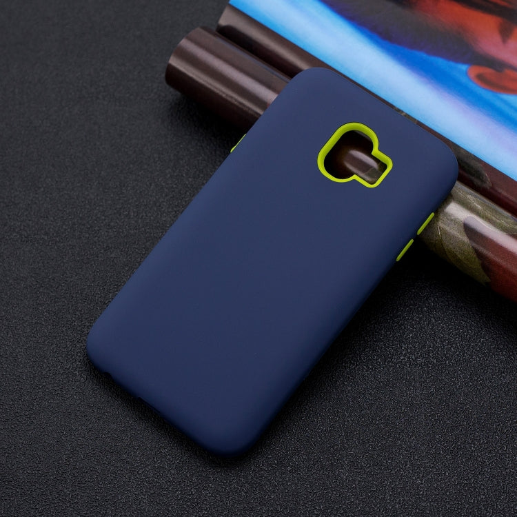 For Galaxy J4 (2018) 3 in 1 Shockproof PC + Silicon Case