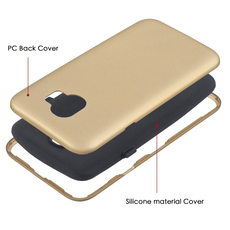 For Galaxy J4 (2018) 3 in 1 Shockproof PC + Silicon Case