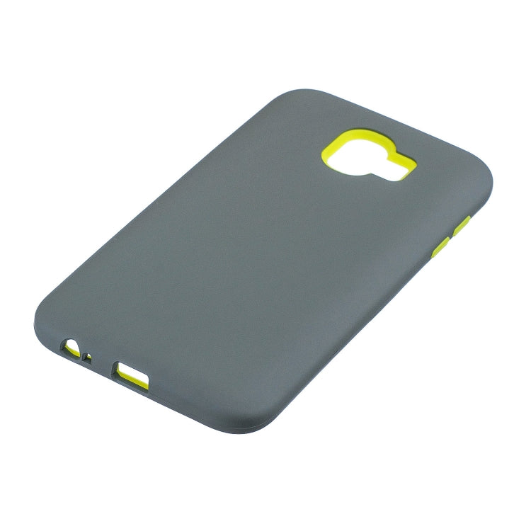 For Galaxy J4 (2018) 3 in 1 Shockproof PC + Silicon Case