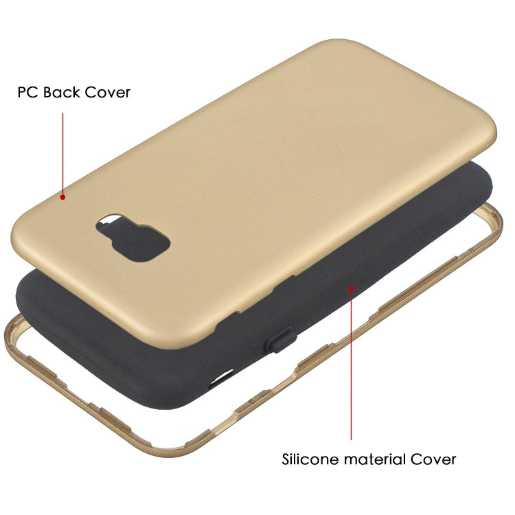 For Galaxy J4+ 3 in 1 Shockproof PC + Silicon Case