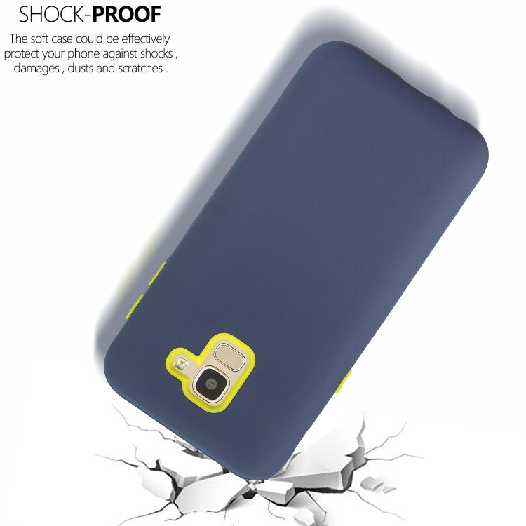 For Galaxy J6 (2018) 3 in 1 Shockproof PC + Silicon Case
