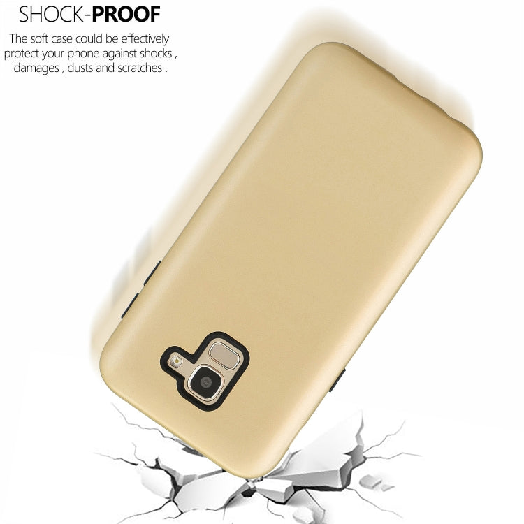 For Galaxy J6 (2018) 3 in 1 Shockproof PC + Silicon Case