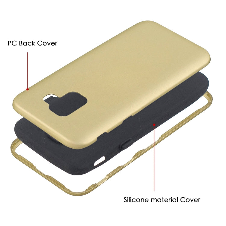 For Galaxy J6 (2018) 3 in 1 Shockproof PC + Silicon Case