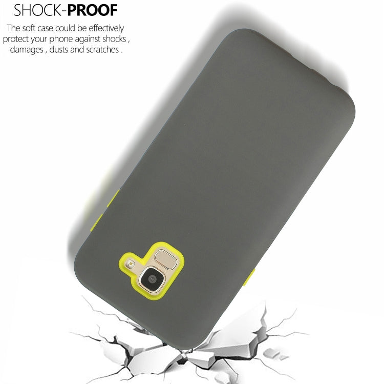 For Galaxy J6 (2018) 3 in 1 Shockproof PC + Silicon Case