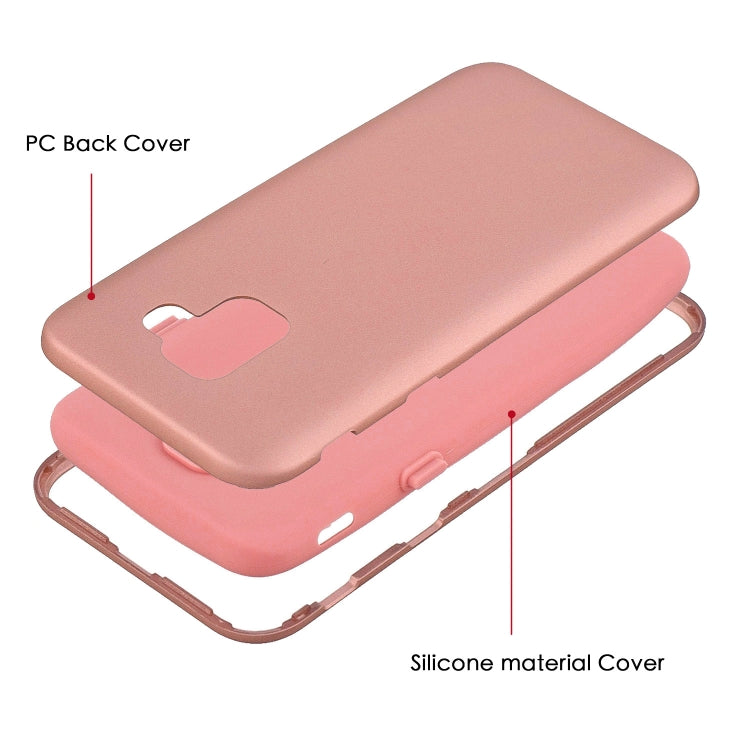 For Galaxy J6 (2018) 3 in 1 Shockproof PC + Silicon Case