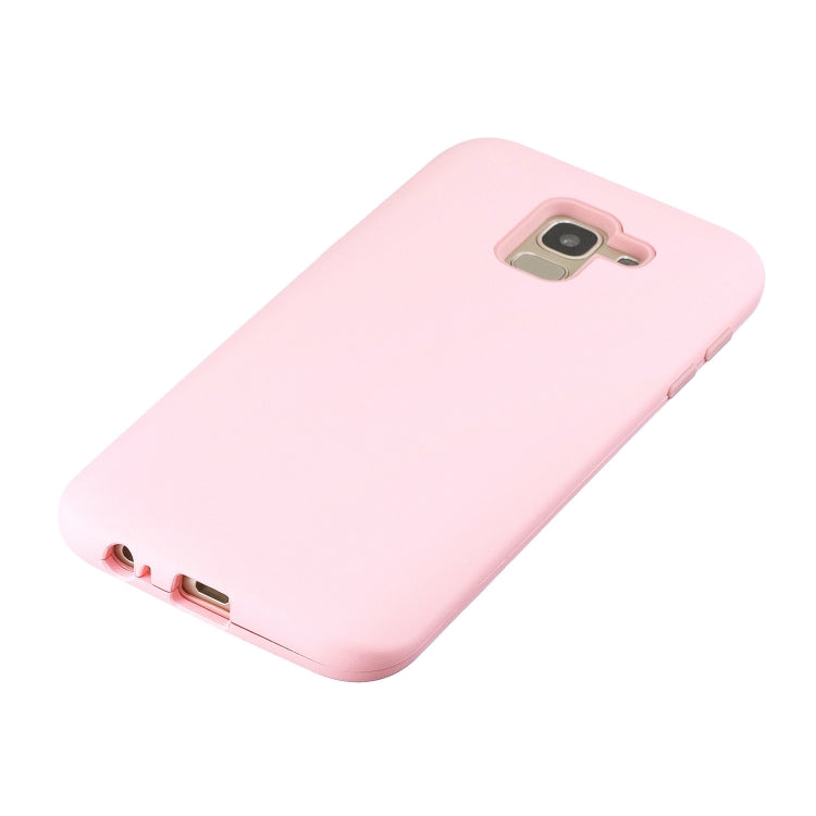 For Galaxy J6 (2018) 3 in 1 Shockproof PC + Silicon Case
