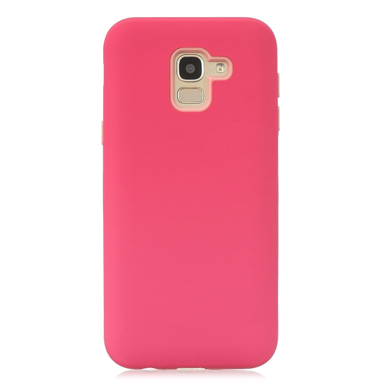 For Galaxy J6 (2018) 3 in 1 Shockproof PC + Silicon Case
