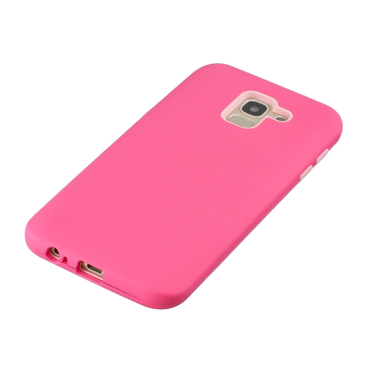 For Galaxy J6 (2018) 3 in 1 Shockproof PC + Silicon Case