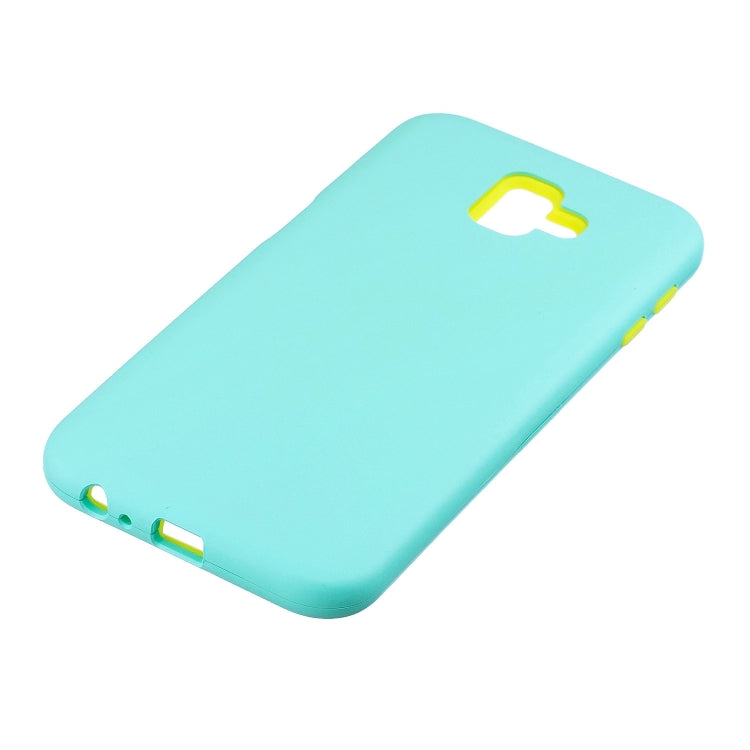 For Galaxy J6+ 3 in 1 Shockproof PC + Silicon Case