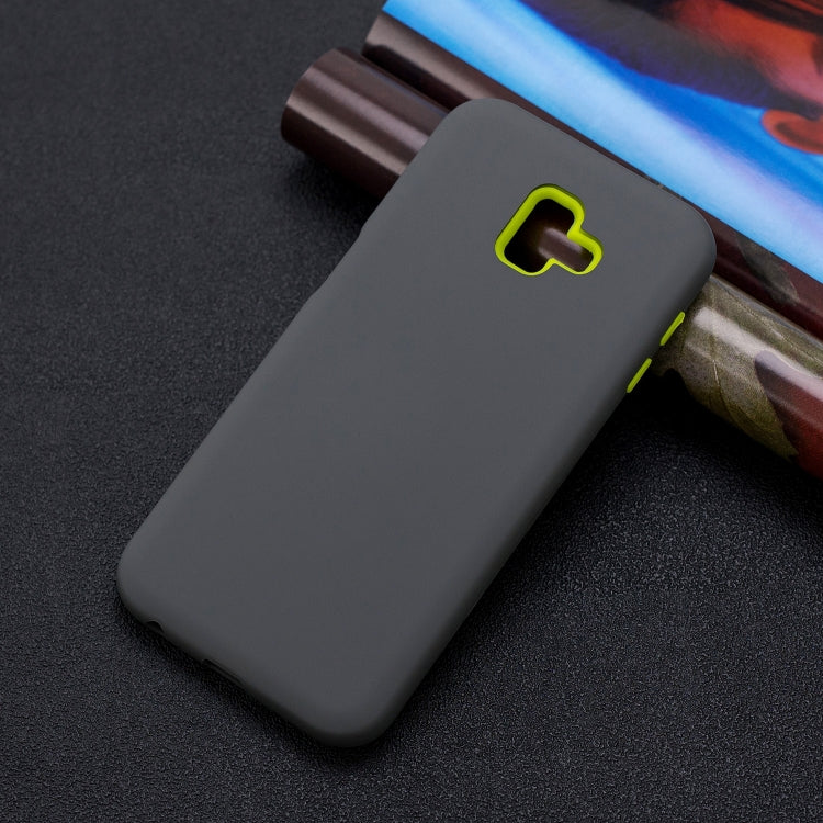 For Galaxy J6+ 3 in 1 Shockproof PC + Silicon Case
