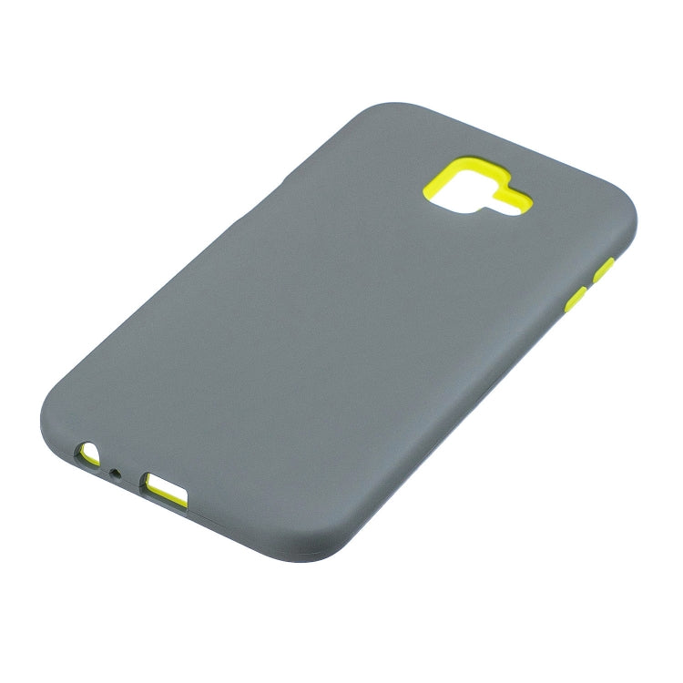 For Galaxy J6+ 3 in 1 Shockproof PC + Silicon Case