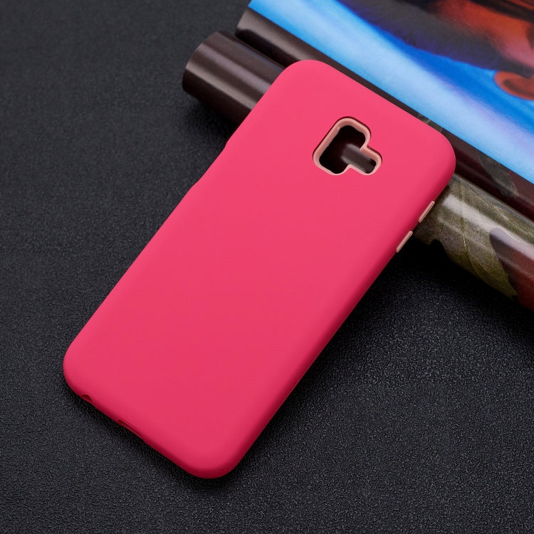 For Galaxy J6+ 3 in 1 Shockproof PC + Silicon Case