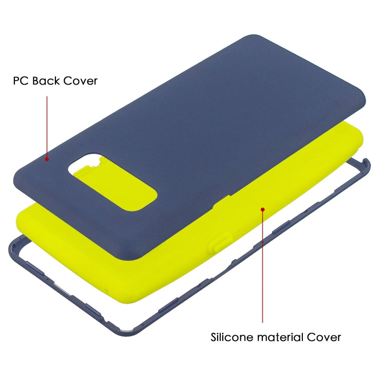 For Galaxy Note8 3 in 1 Shockproof PC + Silicon Case