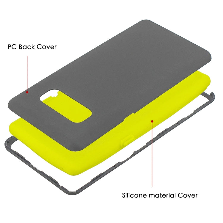 For Galaxy Note8 3 in 1 Shockproof PC + Silicon Case
