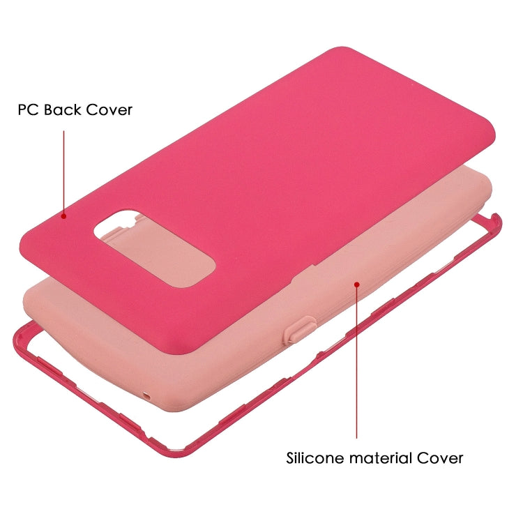 For Galaxy Note8 3 in 1 Shockproof PC + Silicon Case