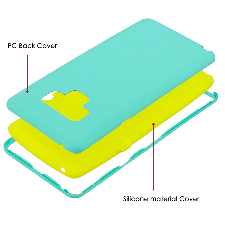 For Galaxy Note9 3 in 1 Shockproof PC + Silicon Case