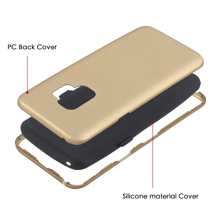 For Galaxy S9 3 in 1 Shockproof PC + Silicon Case