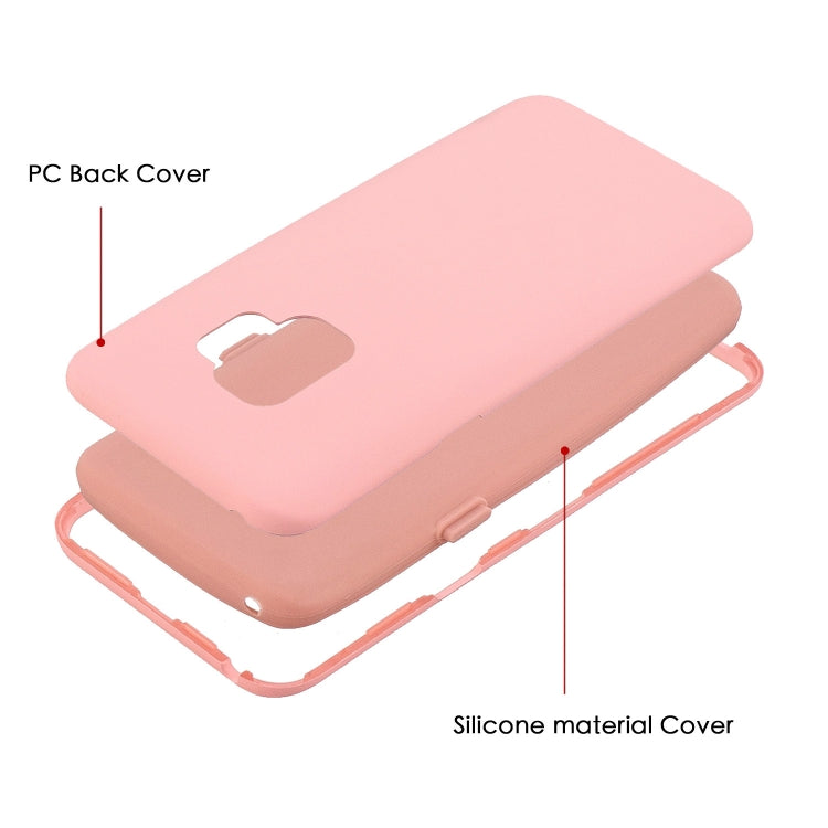 For Galaxy S9 3 in 1 Shockproof PC + Silicon Case