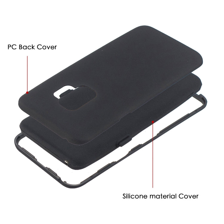 For Galaxy S9 3 in 1 Shockproof PC + Silicon Case